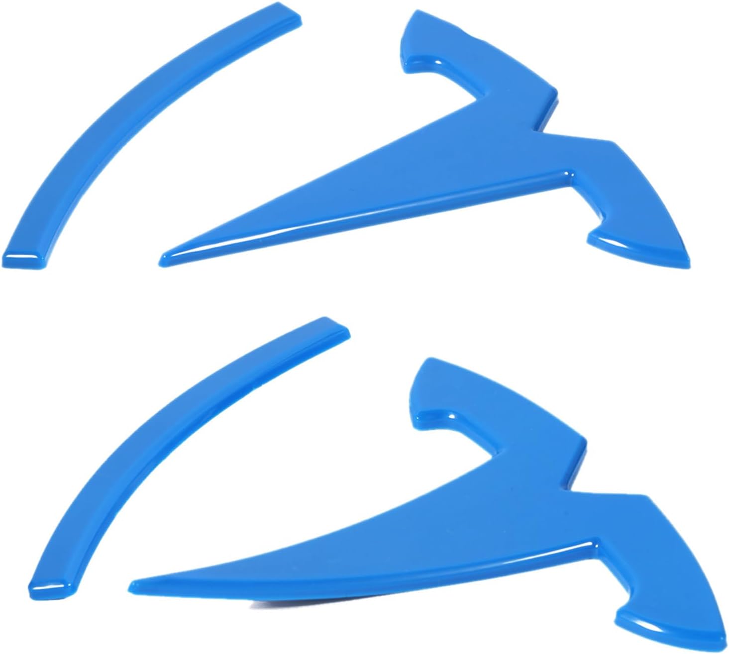 Blue Car Badge for Tesla Model 3 (1 Pair)-first
