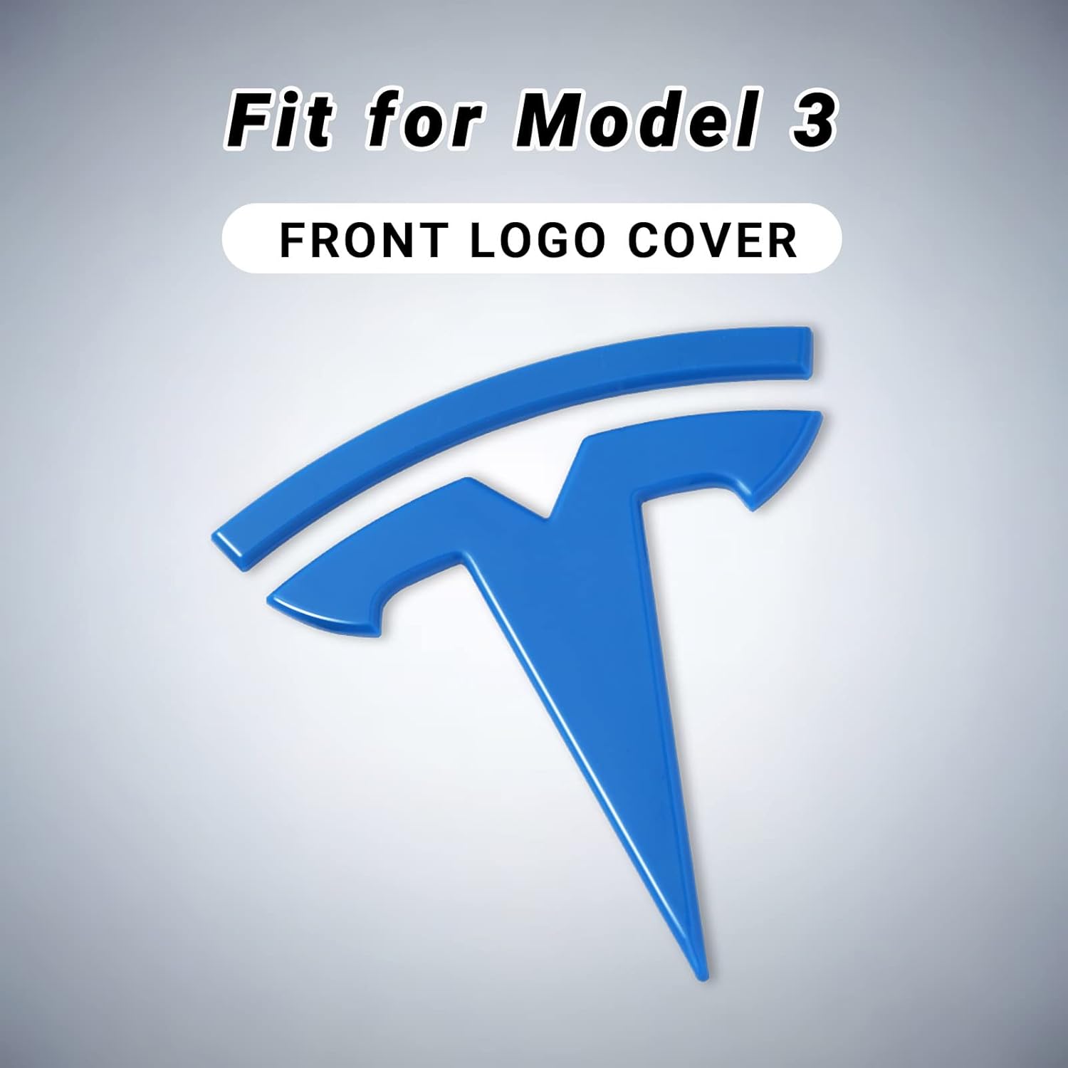 Blue Car Badge for Tesla Model 3 (1 Pair)